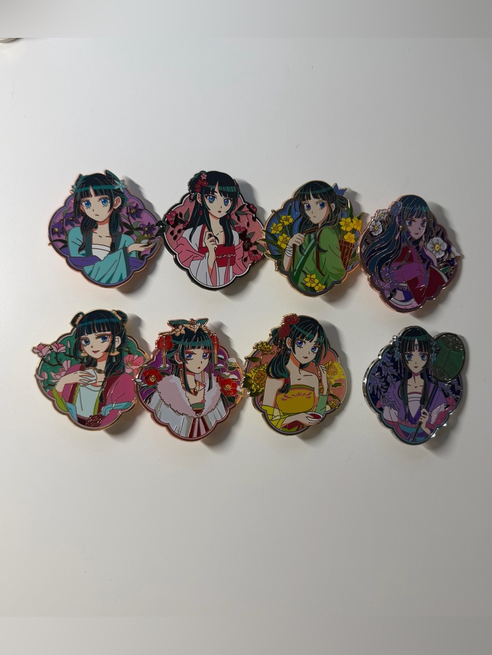 The Apothecary Diaries Anime Innkbean Maomao Lookbook Enamel Pin Full Set